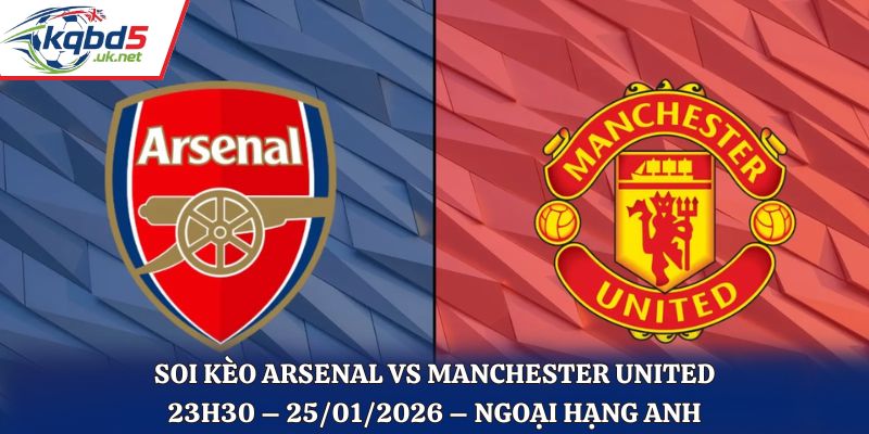 Soi Kèo Arsenal Vs Manchester United: 23h30 – 25/01/2026 – Ngoại Hạng Anh
